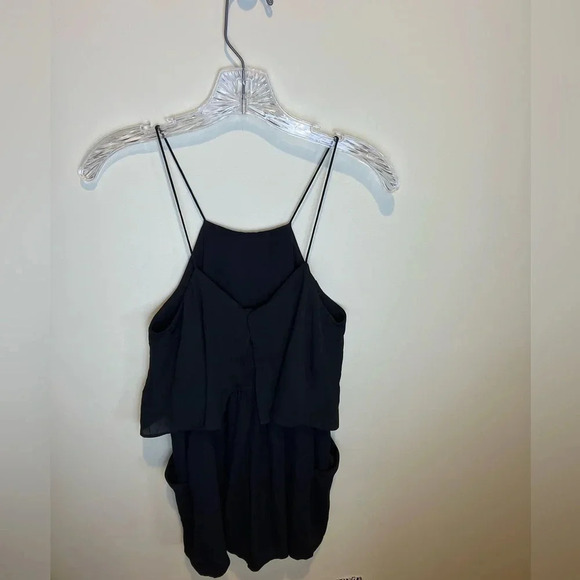 Express Size‎ 4 Elegant Black Romper with Pockets - Picture 1 of 8